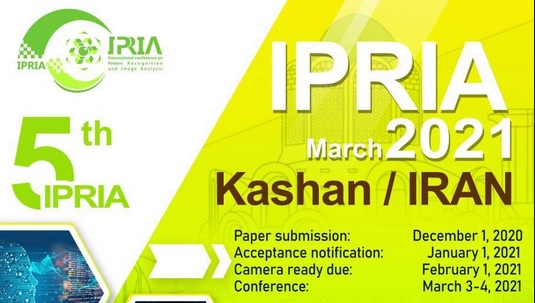 5th International conference on Pattern Recognition and Image Analysis (IPRIA) 2021